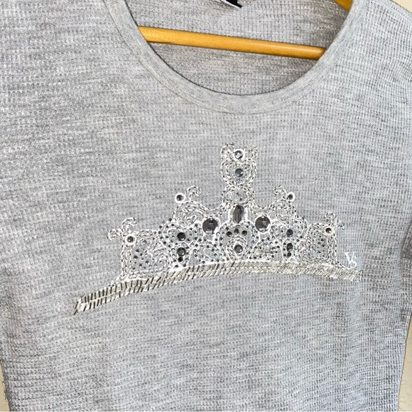 Vintage Y2K Victoria’s Secret Jewel Crown Long Sleeve - Picture 3 of 7